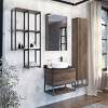 Зеркало-шкаф Comforty Порто 50 дуб темно-коричневый фото 2