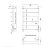 Полотенцесушитель электрический Indigo Roof Lux LCRLE80-50PBRRt Черный фото 3