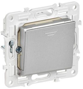 Выключатель карточный IEK Skandy SK-V11-0-10-K23 серебряный