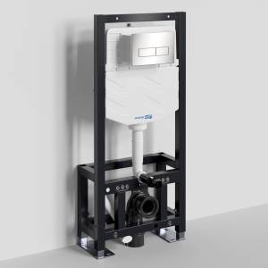 Система инсталляции для унитазов Wasserkraft Dill 61TLT.010.ME.BN03 клавиша никель