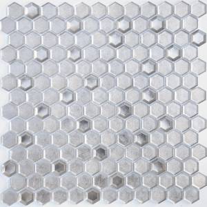 Мозаика LeeDo Alchimia Argento Grani Hexagon (2.3x1.3) 30x30