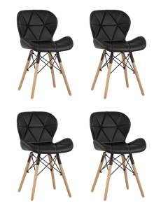 Набор из 4 стульев Stool Group Бон DC-19122601 black X4 черный