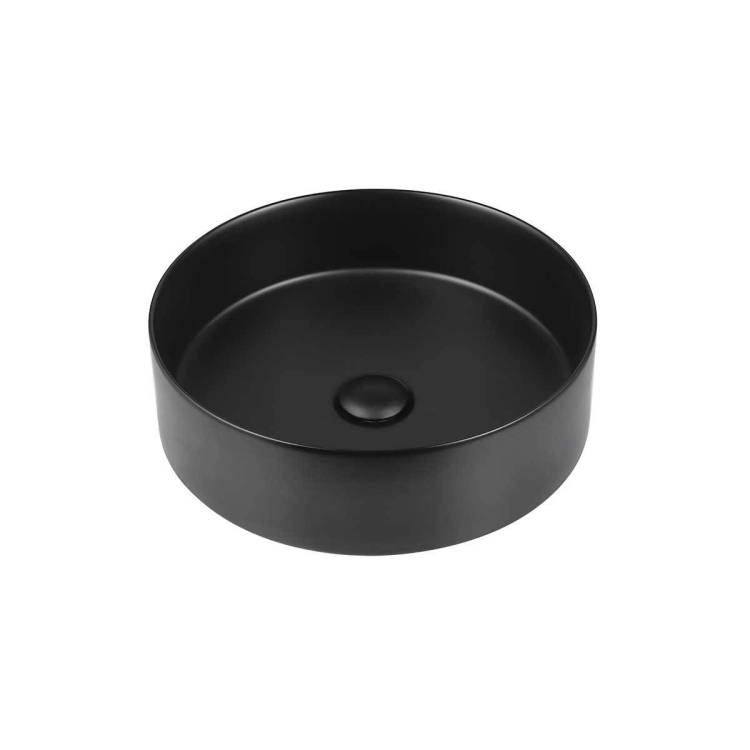 Раковина керамическая Vincea VBS VBS-316MB, 405x405x130, накладная, черный матовый