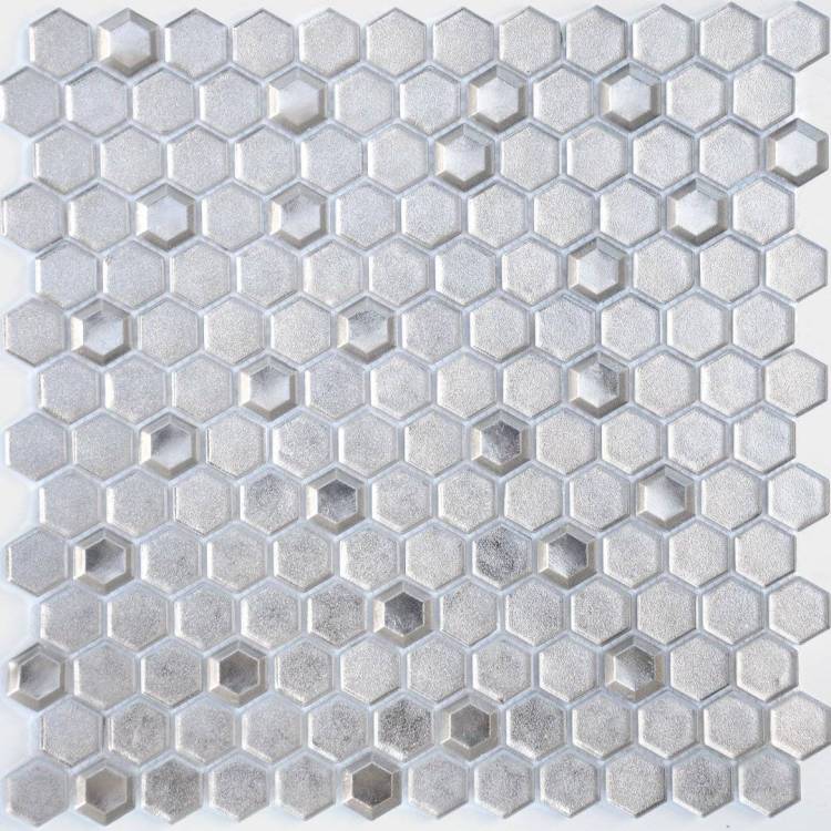 Мозаика LeeDo Alchimia Argento Grani Hexagon (2.3x1.3) 30x30
