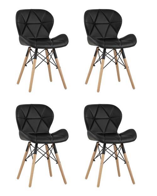 Набор из 4 стульев Stool Group Бон DC-19122601 black X4 черный