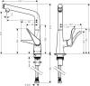 Смеситель для кухни Hansgrohe Metris Select 14883000 фото 7