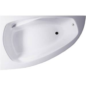 Ванна из искусственного камня Астра-Форм Тиора 01010023 154.5x105 левая, белая глянцевая
