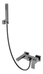 Смеситель для ванны Boheme Qubic 473-GM Gun Metal