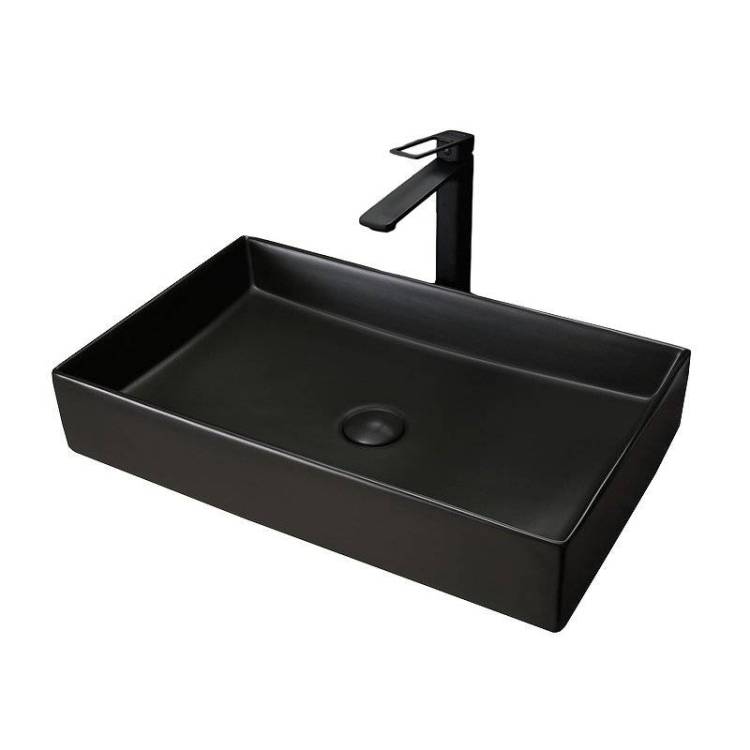 Раковина Gid Geométrico 53363 Bm9496 60 см, черная матовая