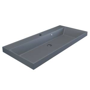 Раковина Uperwood Classic Quartz 293020633 серая матовая, бетон, 100x45