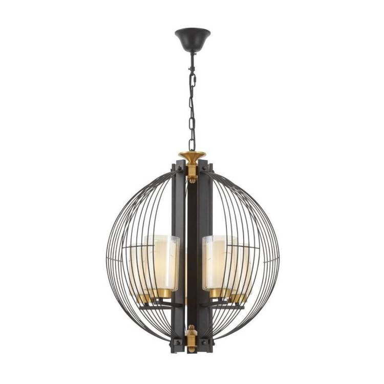Подвесная люстра Lumina Deco Ponti Ldp 1245-5 Bk+Md