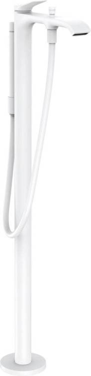 Смеситель для ванны с душем Hansgrohe Vivenis 75445700 напольный, матовый белый