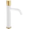 Смеситель для раковины Boheme Stick 122-WG.2 White Touch Gold
