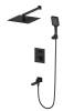 Душевой комплект Wonzon & Woghand WW-88929003-MB с термостатом, черный