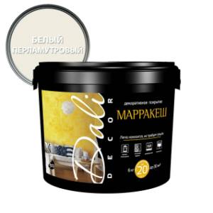 Декоративная штукатурка Dali-Decor Марракеш белая 6 кг