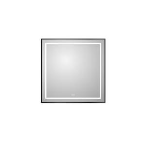 Зеркало BelBagno SPC-KRAFT-900-800-LED-TCH-WARM-NERO с подсветкой и подогревом, Черный