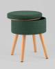Пуф Stool Group Store Woody HS-WL14 V75 темно-зеленая, рогожка, с ящиком фото 5