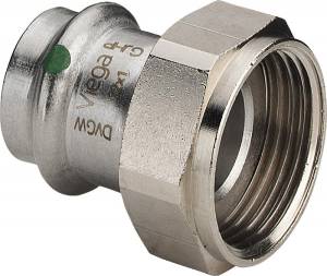 Соединение Viega с накидной гайкой 22 мм х G 3/4 НГ, Sanpress Inox, модель 2363