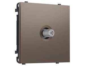 Комплект механизма TV розетки SAT Ambrella Volt Sigma MS643050 темная бронза матовый