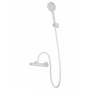 Смеситель для душа Wonzon & Woghand WW-B1005-A-MW термостатический, белый матовый