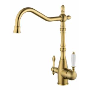 Смеситель для кухни Wonzon & Woghand WW-88458006-BG под фильтр, брашированное золото