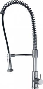 Смеситель для кухни Wonzon & Woghand WW-422903-CR высокий, с выдвижным изливом, Хром