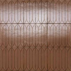 Керамогранит Marazzi Italy Terramater MPM2 Cotto Struttura 3D Losanga Lux 9.1x37.5