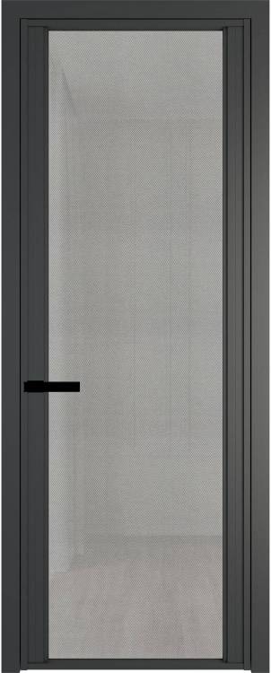 Межкомнатная дверь Profil Doors 2 AGP цвет профиля Серая ночь, стекло безопасное 6 мм рэте 700x2000