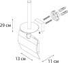 Держатель туалетной бумаги Fixsen Kvadro FX-61310E с деражателем для запасного рулона фото 2