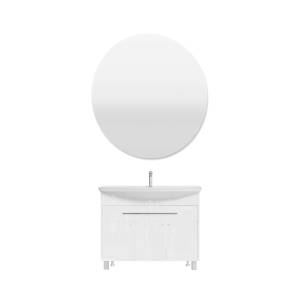 Мебель для ванной 1MarKa Lina classic new 105 белый глянец, с дверками и ящиком