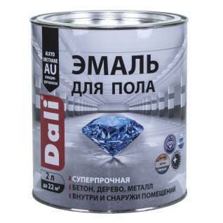 Эмаль для пола алкидно-уретановая моющаяся Dali бежевый RAL 7032 2 л