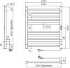 Полотенцесушитель электрический Indigo Attic LСLATCE60-50ERDRt красный фото 6
