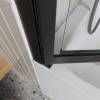 Шторка на ванну Belbagno LUCE-VF-11-80/145-C-NERO профиль черный, стекло прозрачное, 80x145 фото 4