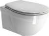 Унитаз подвесной GSI Classic 871211 сиденье микролифт, белый