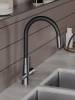 Смеситель для кухни Agger Elegant A3230355 с гибким изливом, оружейная сталь фото 5