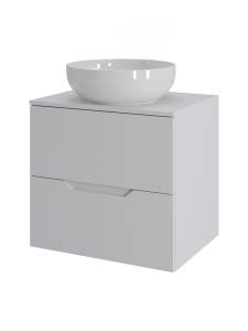 Тумба с раковиной Agger Свит SWE600ETWH-ST-7420W белая матовая, 60 см