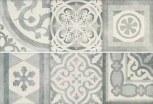 Декор Porcelanite Dos 9512 Composicion Retro II Gris 30x90