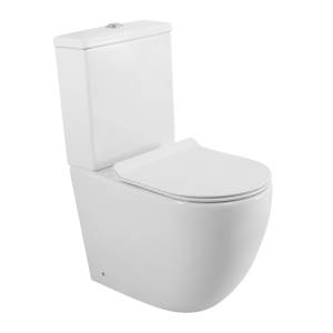Унитаз-компакт BelBagno Amanda BB051CPR/BB051T/BB076SC безободковый, с сиденьем микролифт, белый