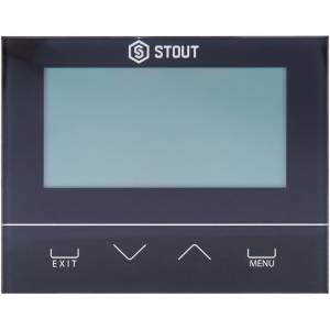 Комнатный регулятор Stout ST-292v2, беспроводной двухпозиционный, черный (STE-0101-029222)