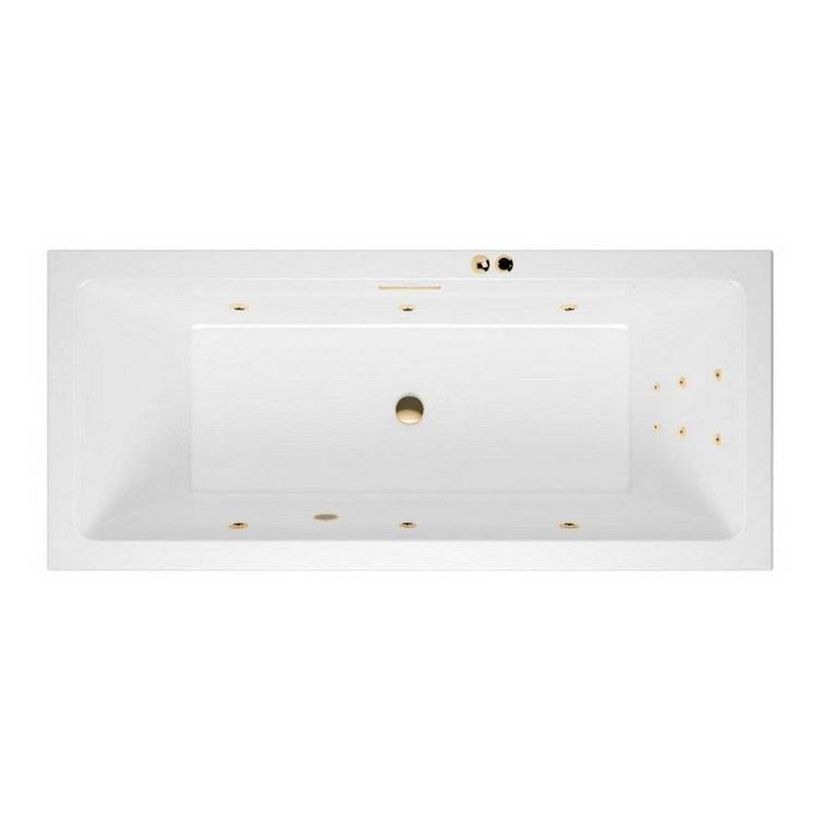 Акриловая ванна Excellent Heaven Slim 170x75 "LINE" (золото)