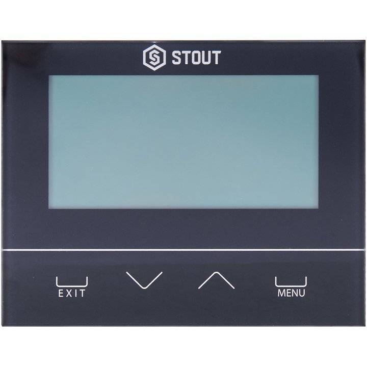 Комнатный регулятор Stout ST-292v2, беспроводной двухпозиционный, черный (STE-0101-029222)
