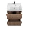 Тумба с раковиной Art&Max Verona-Push Коричневый, 60x60 фото 5