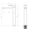 Смеситель для раковины Wonzon & Woghand WW-88239011-CR высокий, хром фото 6