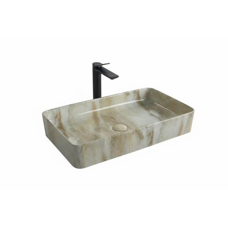 Раковина Gid Geométrico 54457 Mnc596 60 см, под камень, глянцевая