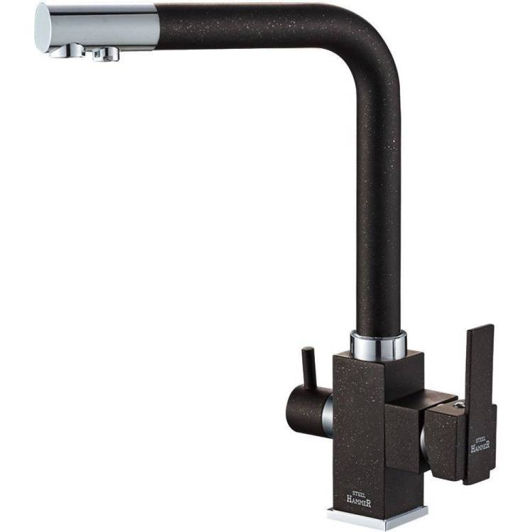 Смеситель для кухни Zorg Steel Hammer SH 805 Black Cr