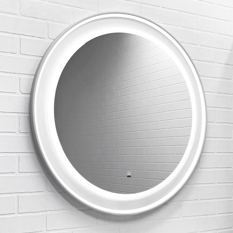 Зеркало Comforty Ереван-70 00-00014156 с подсветкой и антизапотеванием, бесконтактный сенсор, белый матовый