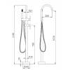 Смеситель для ванны с душем Comforty FE0002-CCT 00003127663 хром фото 9