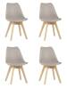 Набор из 4 стульев Stool Group Frankfurt New Y863-V seat beige X4 бежевый