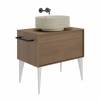 Раковина Kerama Marazzi Artbasin Sabbia SA.wb.50\SAN накладная 50, песочная матовая фото 3