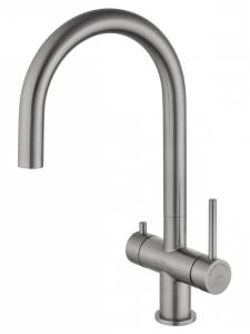 Смеситель для кухни Wonzon & Woghand WW-3211-BS c подключением фильтра, никель